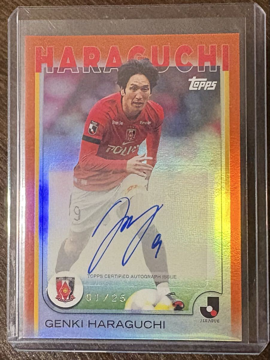 01/25 1stナンバー】原口元気 直筆サインカード /25 2025 Topps J
