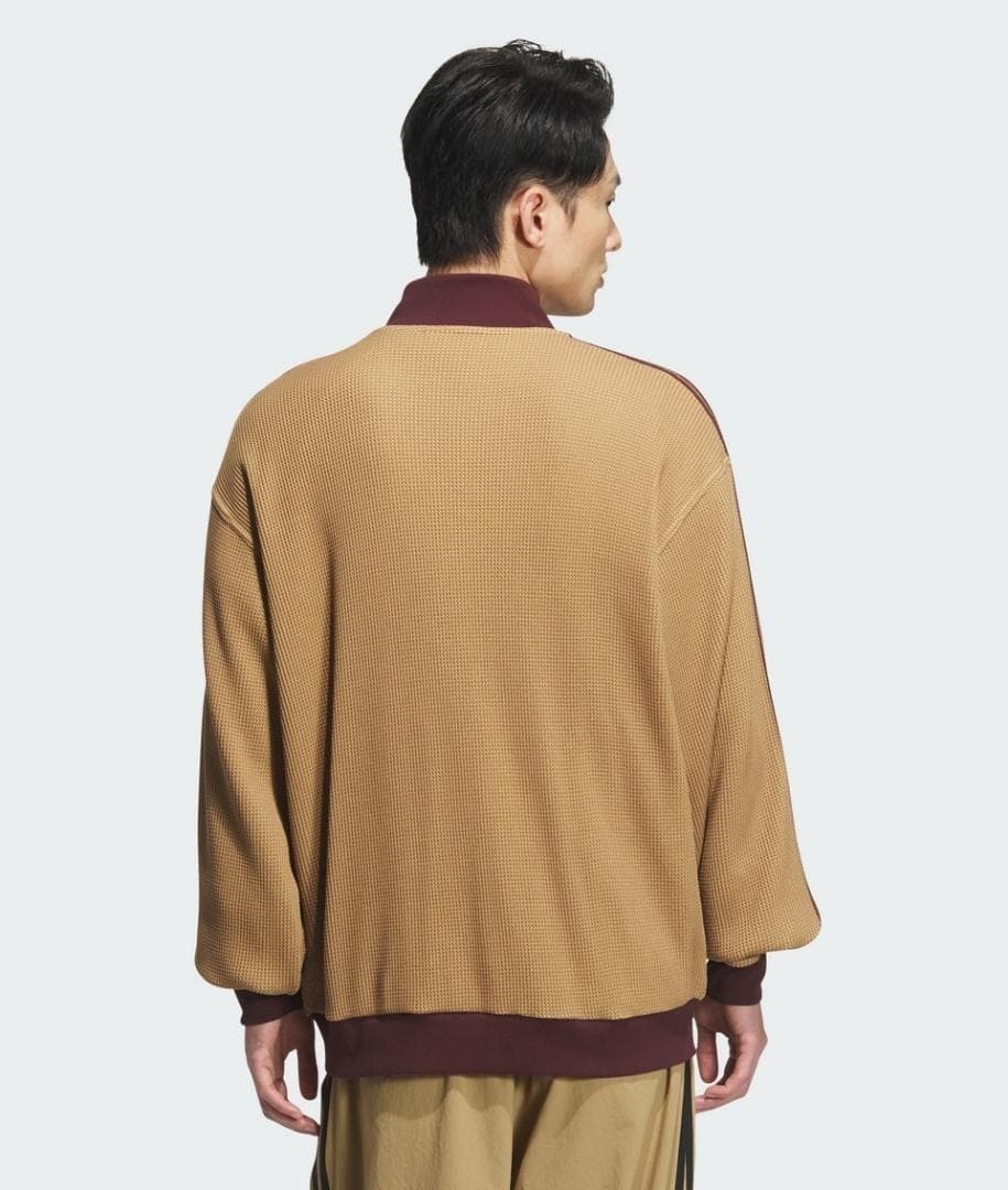 韓国 アディダス ニット トラックトップ ジャージ XL ブラウン