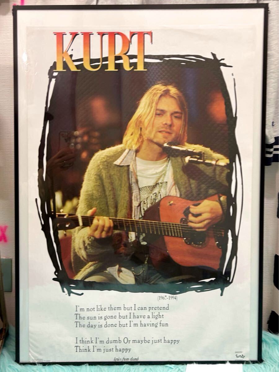 貴重 【額付き NIRVANA カートコバーン MTV アンプラグド Dumb