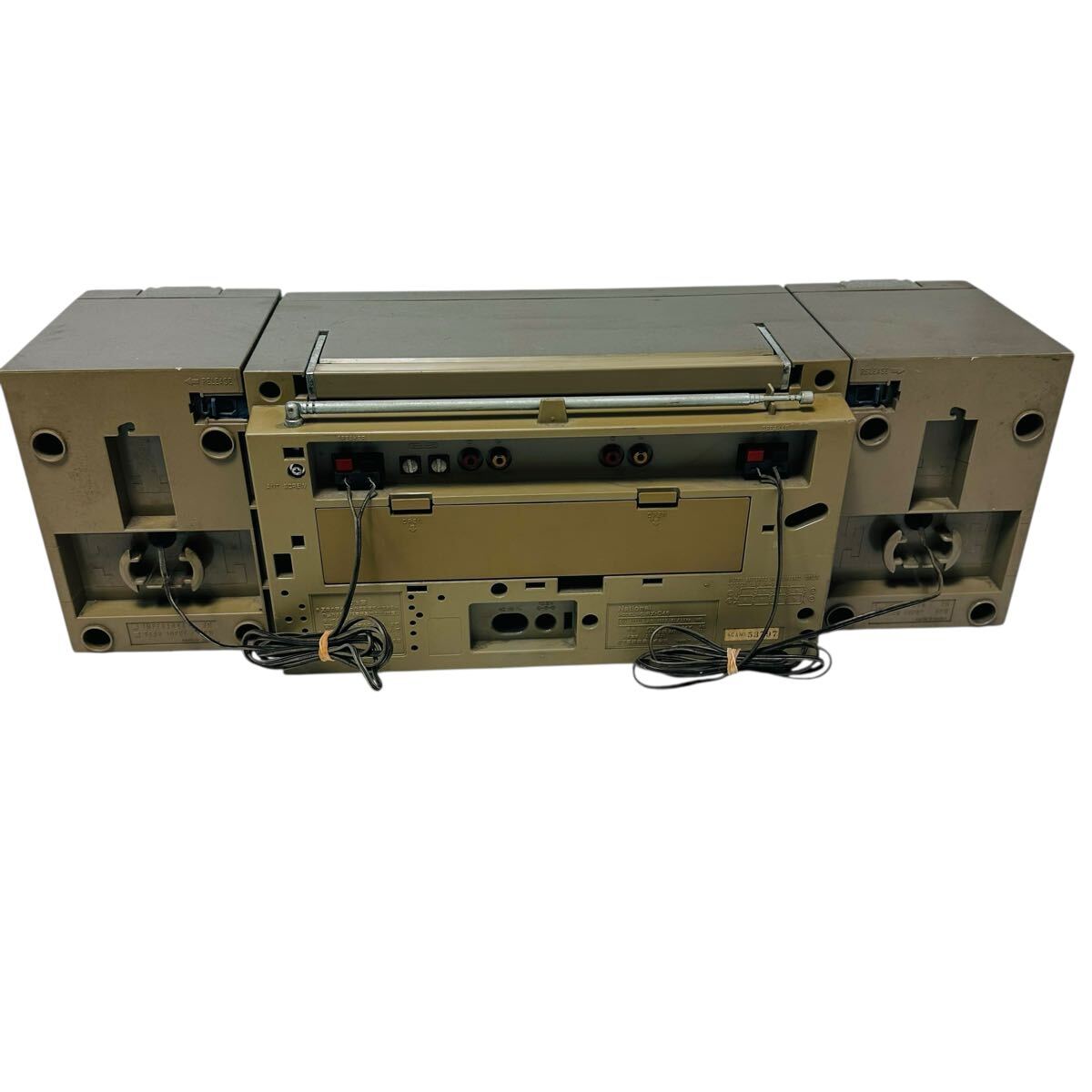 即決 送料無料 National RX-C46 ポータブルステレオコンポ ラジカセ