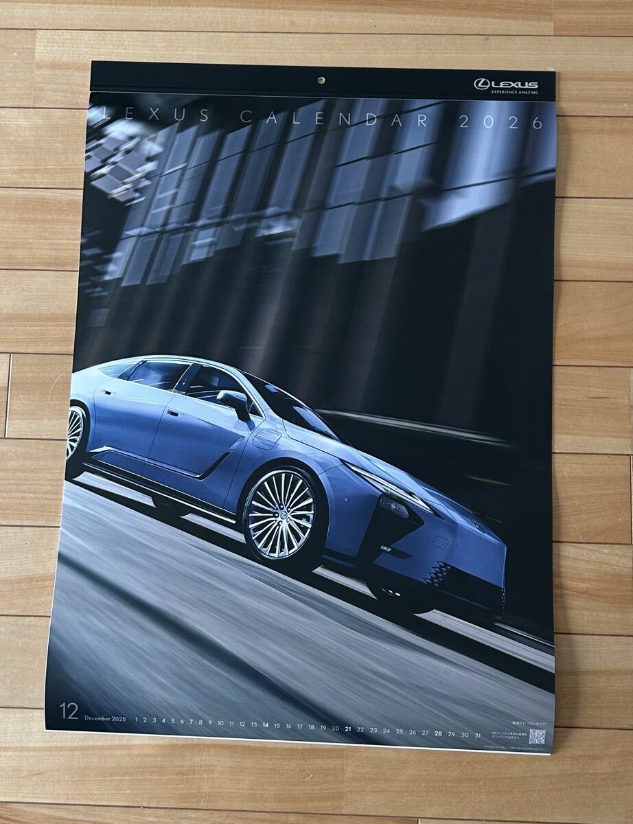送料無料 レクサス LEXUS 2026年 カレンダー 壁掛け 2026カレンダー