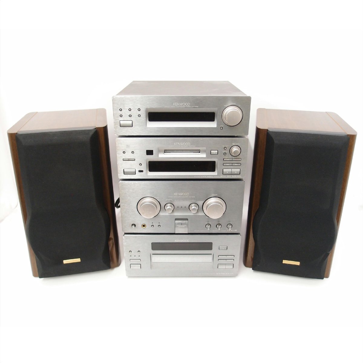 レトロ音響】KENWOOD コンポセット 5点＋スピーカー＋リモコン