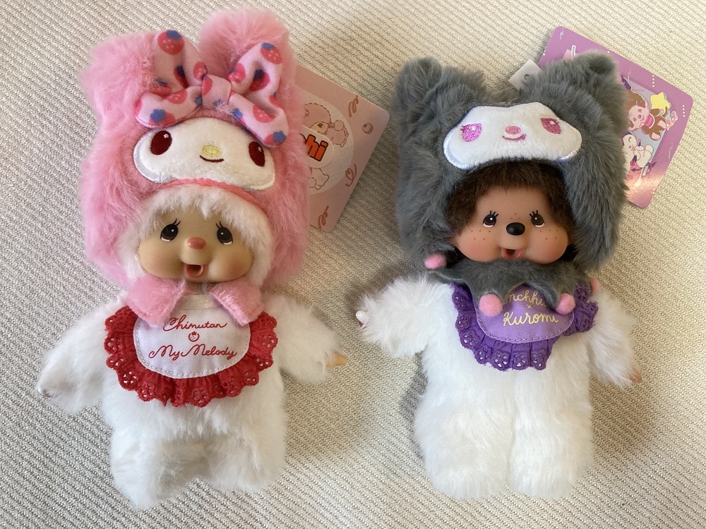新品タグ付き モンチッチ×クロミ&チムたん×マイメロディ キーチェーン
