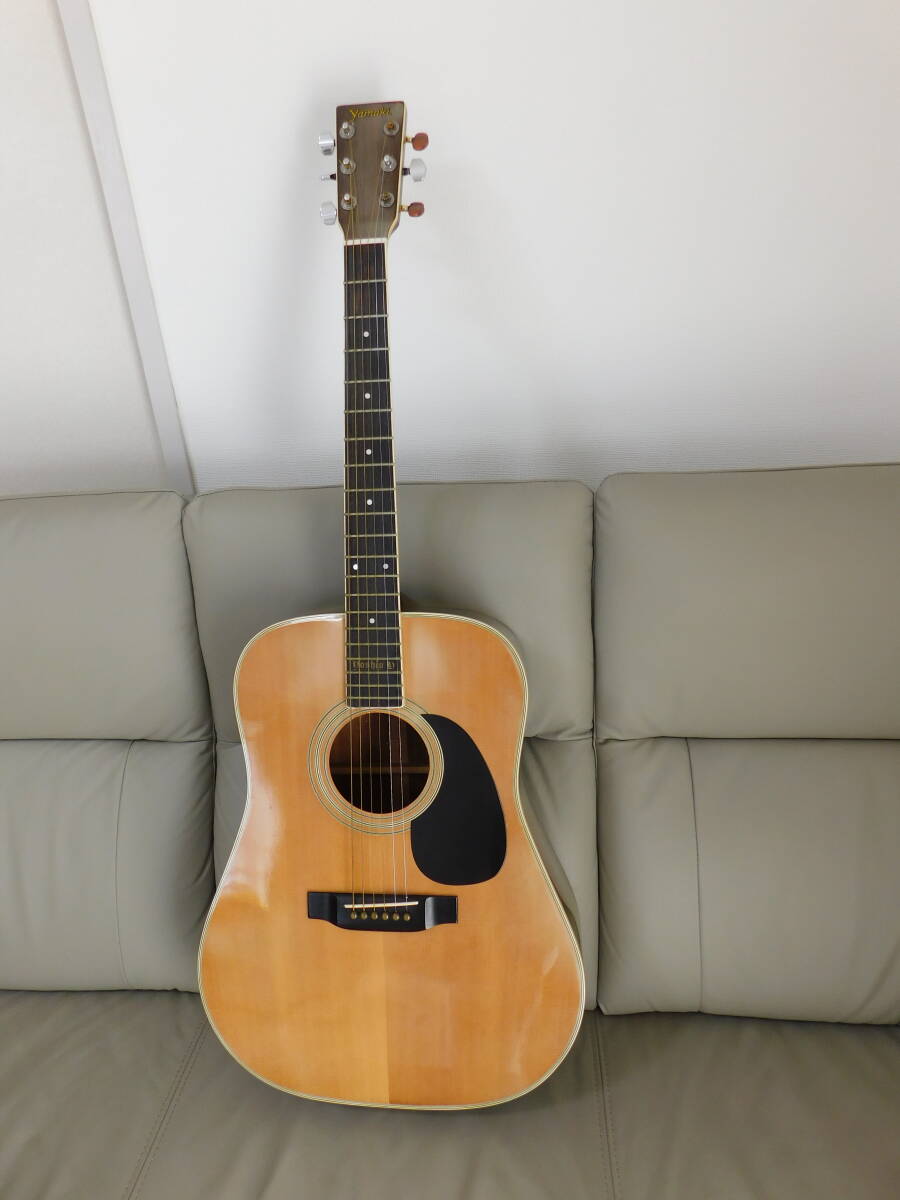 Yamaki YW-35 アコースティックギター 白濁あるも音は健在 キズ少ない
