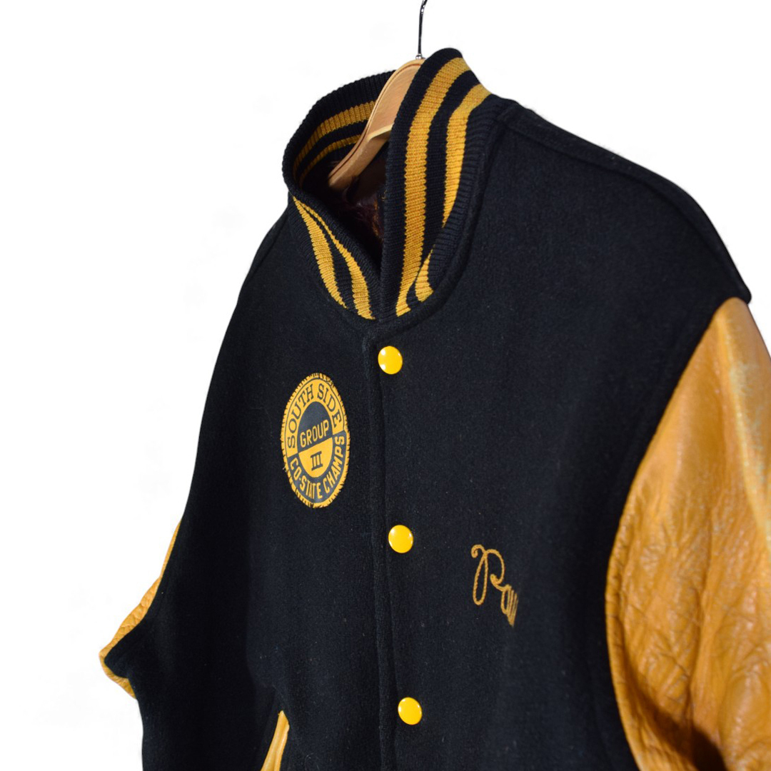 50s 60s H A GREENE CO ヴィンテージ アワードジャケット 袖レザー