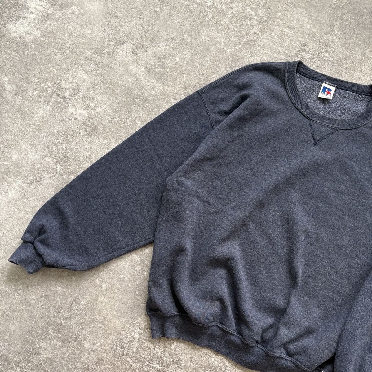 RUSSEL ATHLETIC】90s ラッセルアスレチック 前V 無地スウェット