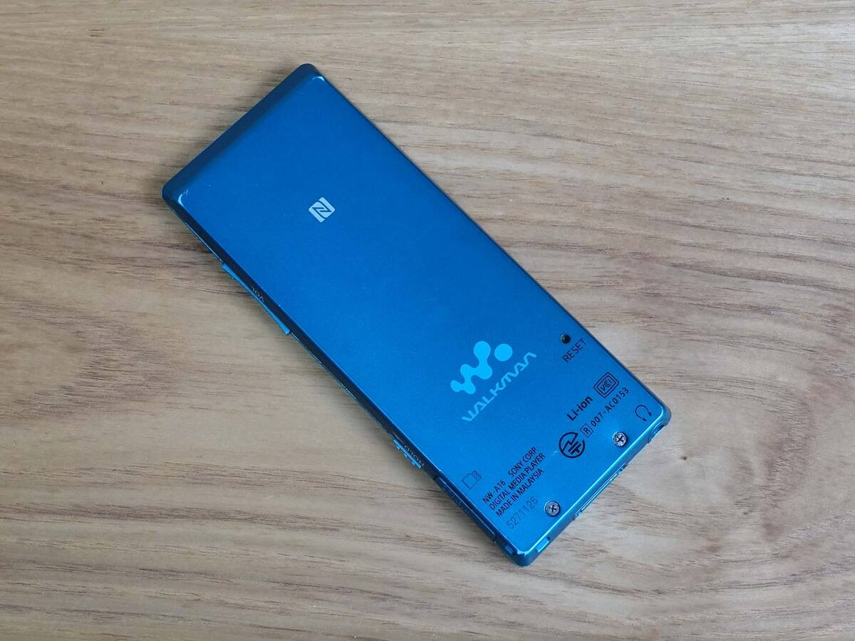 ソニーウォークマン NW-A16 32GB ブルー Bluetooth/microSD/ハイレゾ