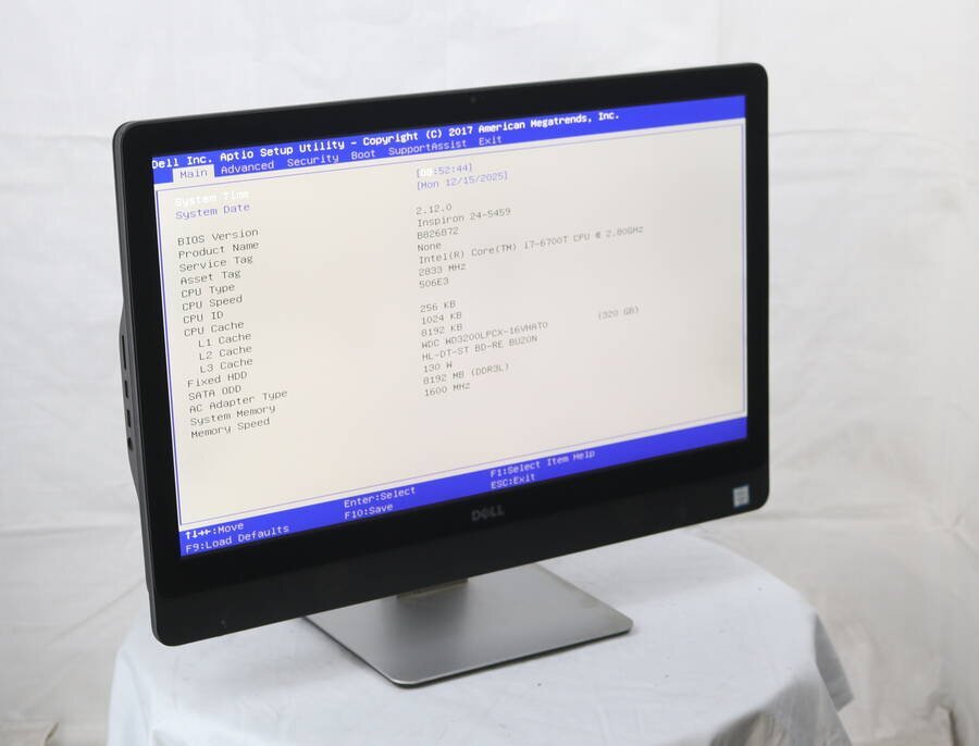 DELL Inspiron 24-5459 一体型PC タッチパネル ブルーレイ