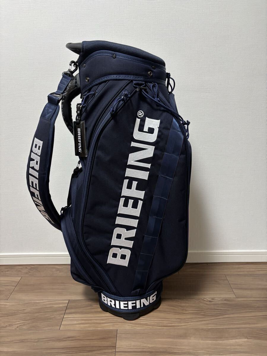 美品】BRIEFING CR-5 #03 ネイビー 4分割 キャディバッグ 美品
