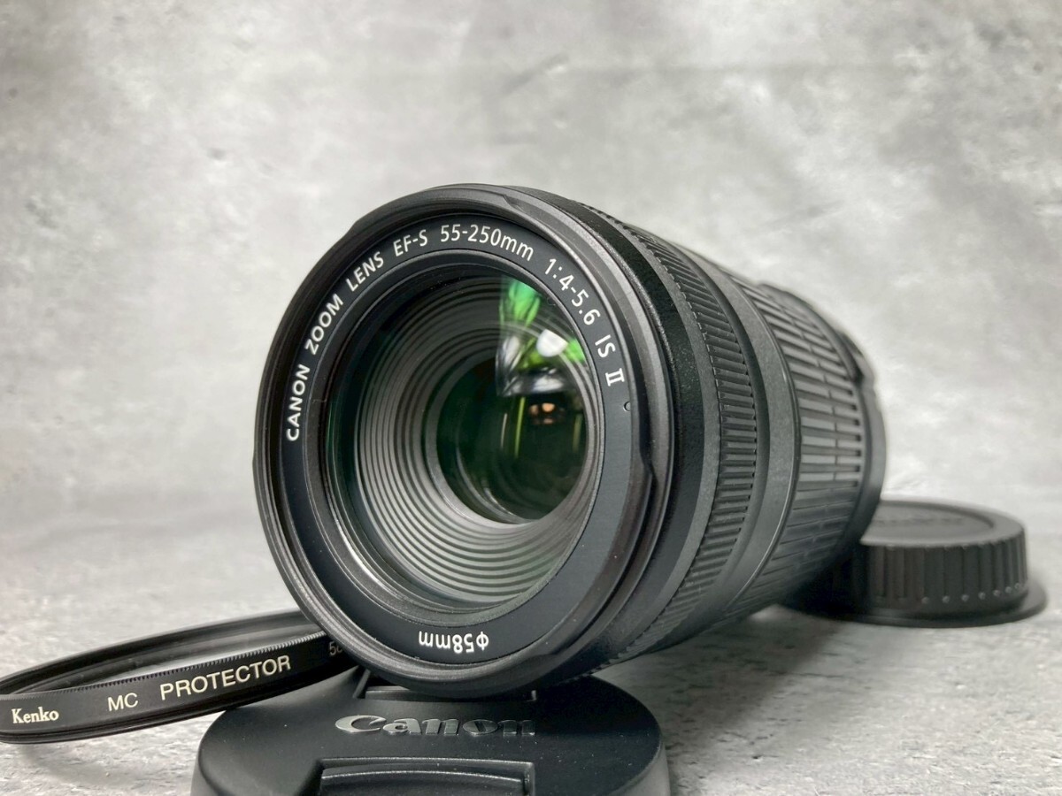 Canon 望遠レンズ EF-S55-250mm F4-5.6 IS APS-C対応 bme6fzu CANON EF