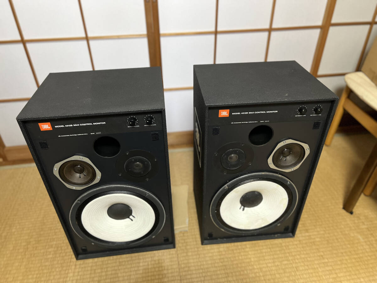 JBL4312BMK2スピーカーペア お買い得品 W0187○JBL 4312BMKII 3Way