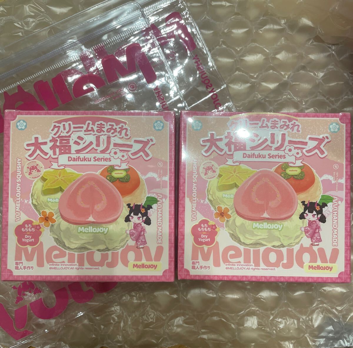 Mellojoy 大福シリーズ メロジョイ クリームまみれ スクイーズ 2箱