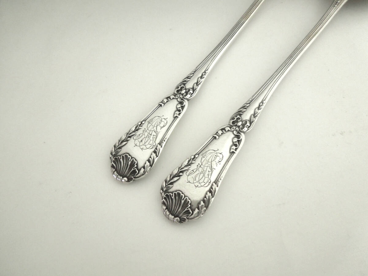 ピュイフォルカ シルバーサーバースプーン&フォーク Puiforcat 純銀