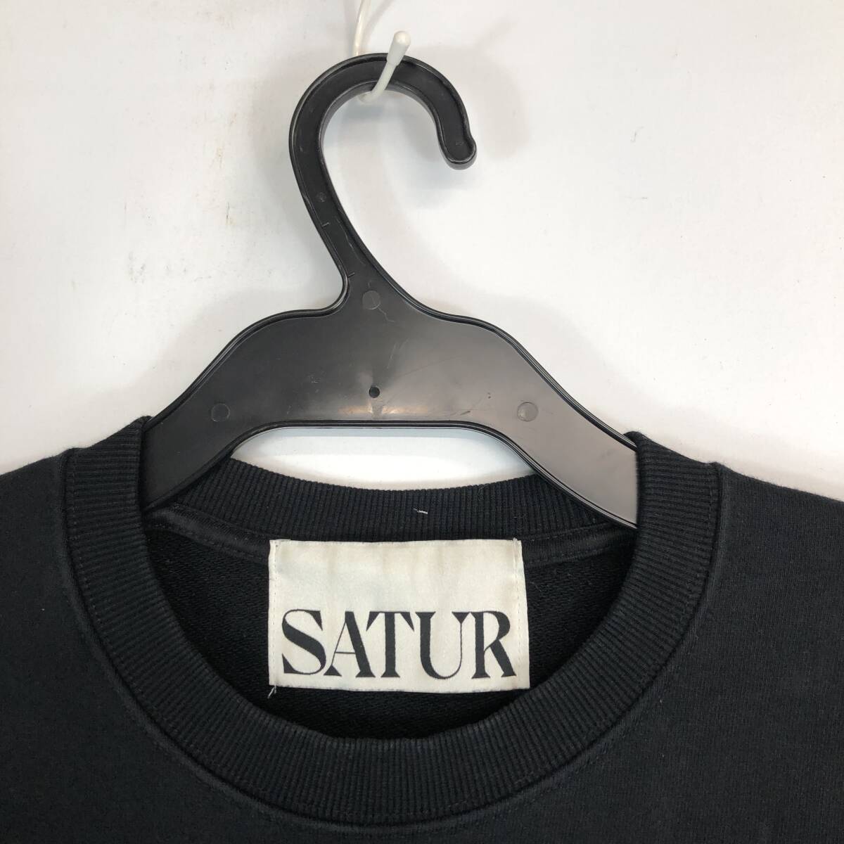 SATUR(セター) スウェット ブラック Lサイズ ロゴ｜Yahoo!フリマ（旧