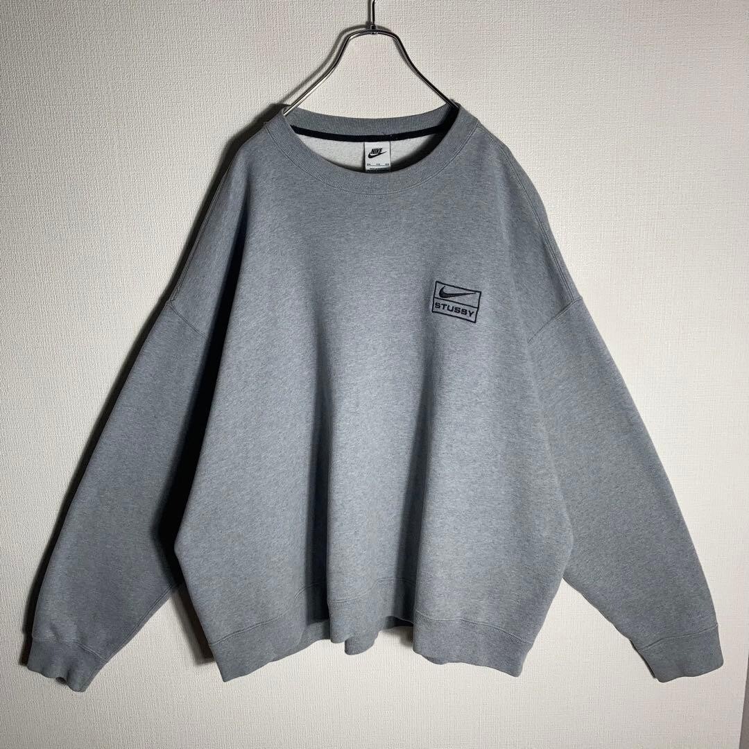 ドジャース山本由伸着用】ナイキ STUSSY スウェット 刺繍 2XL グレー