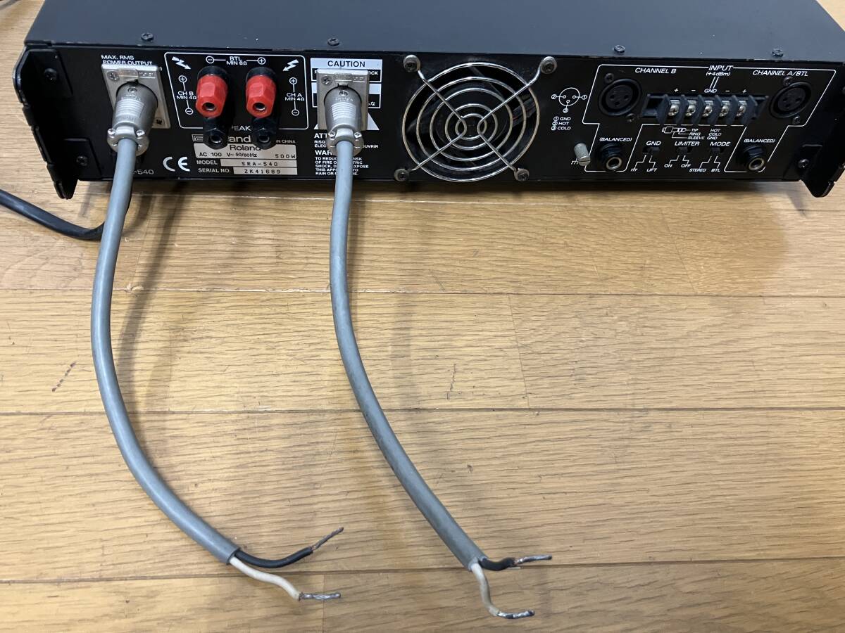 ☆Roland ローランド SRA-540 パワーアンプ 動作品☆