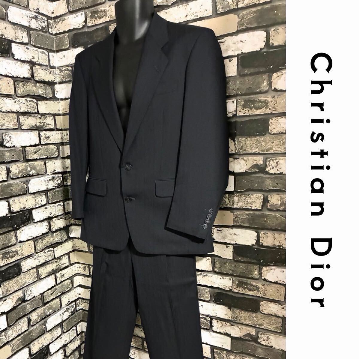 美品】Christian Dior スーツ ネイビー オシャレ セットアップ