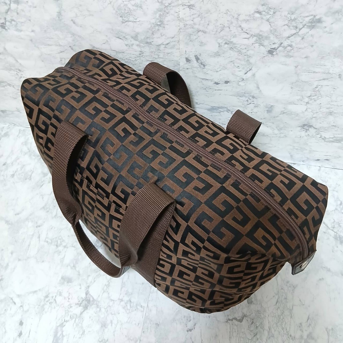 希少色】OLD GIVENCHY ジバンシー ヴィンテージ 4Gロゴ ミニボストン