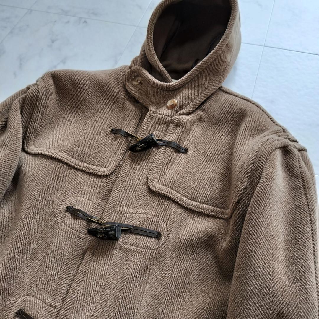 希少90sGloverall キングストンダッフルコート毛100% ヘリンボーン