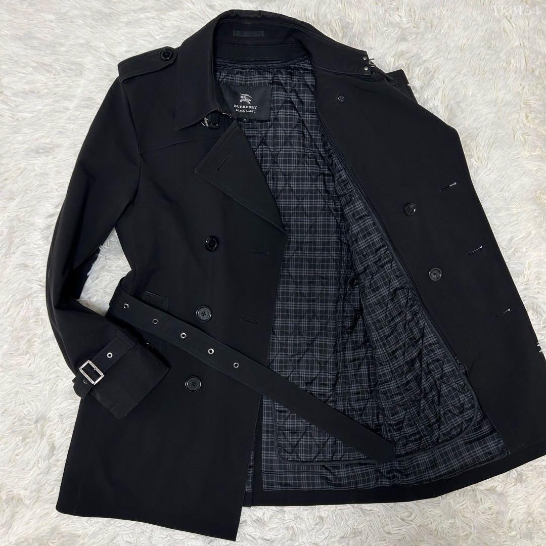 極美品/M】BURBERRY BLACK LABEL バーバリーブラックレーベル トレンチ