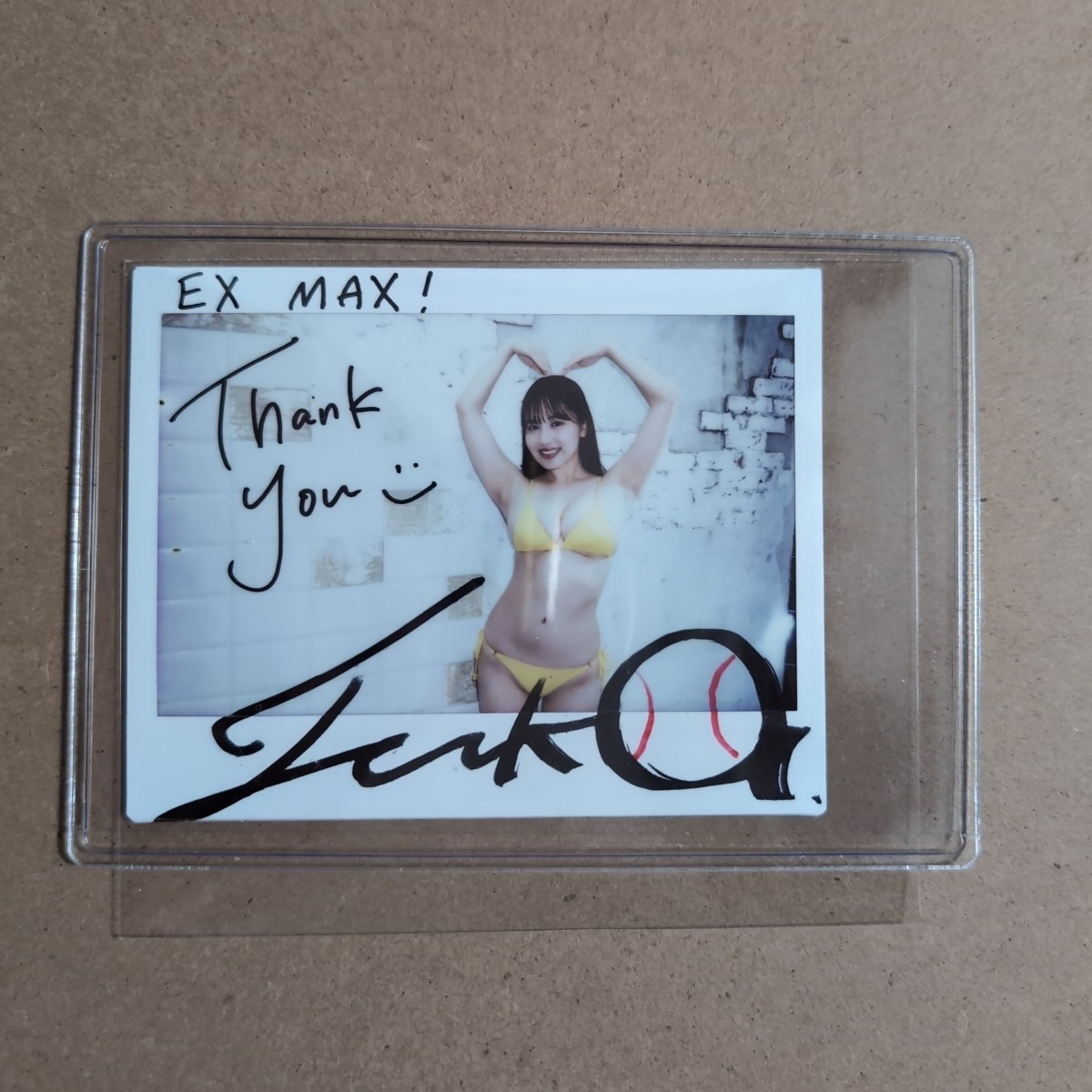 花咲楓香 直筆サイン入りチェキ ワイドチェキ3枚セット イベント限定