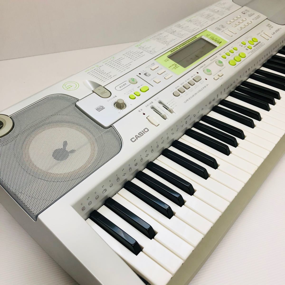 美品 CASIO カシオ 光ナビゲーション キーボード LK-202TV 電子