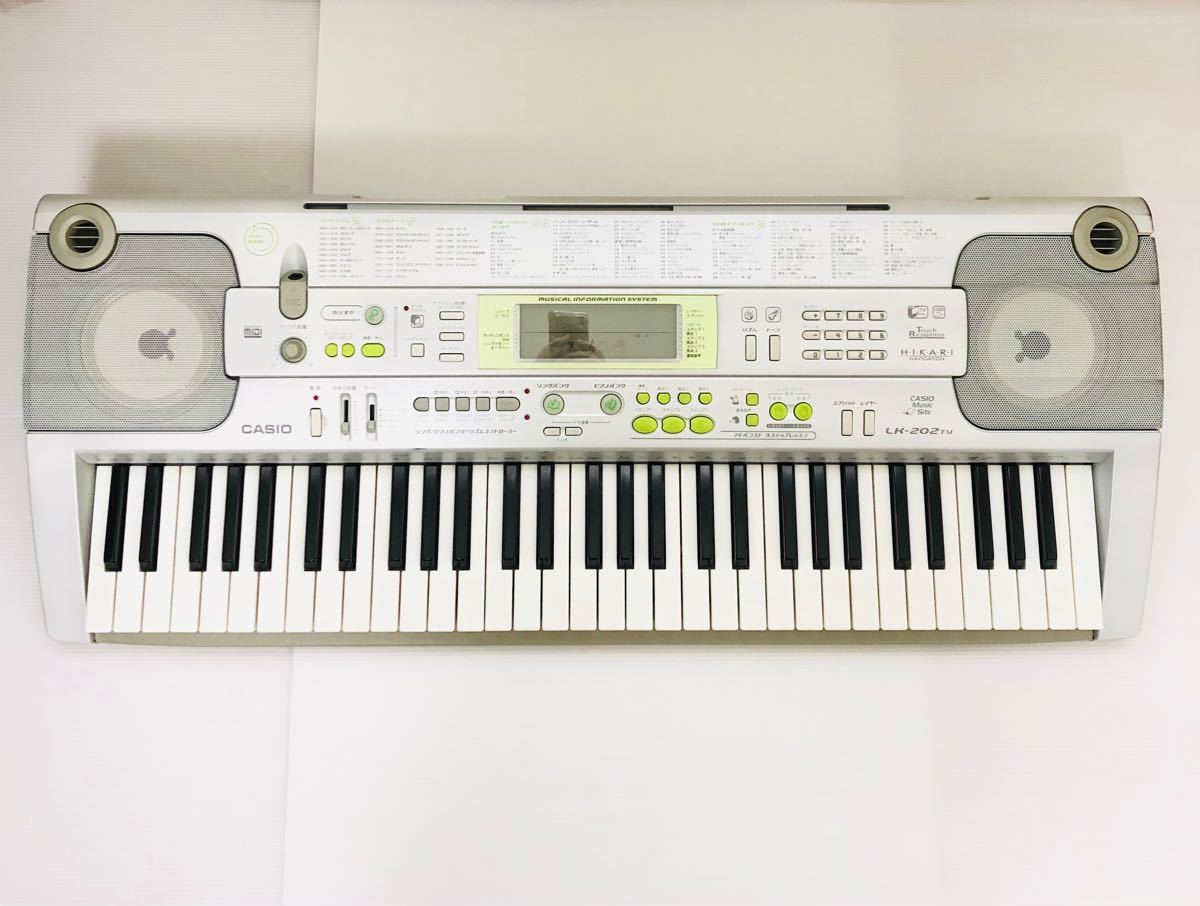 美品 CASIO カシオ 光ナビゲーション キーボード LK-202TV 電子