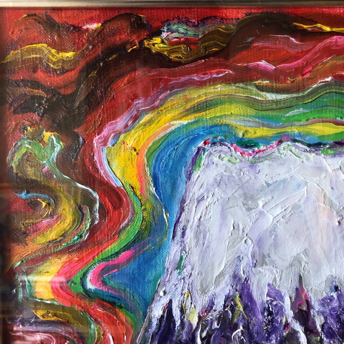 人気画家鈴木 康雄 油絵 富士山 8号 相場価格96万円 の約10分の1以下