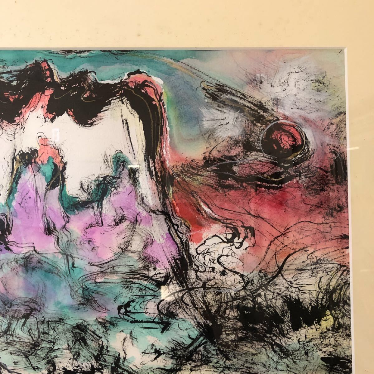 鈴木康雄 「ムーランルージュ」パリ 真筆 油絵 絵画 Amazon.co.jp