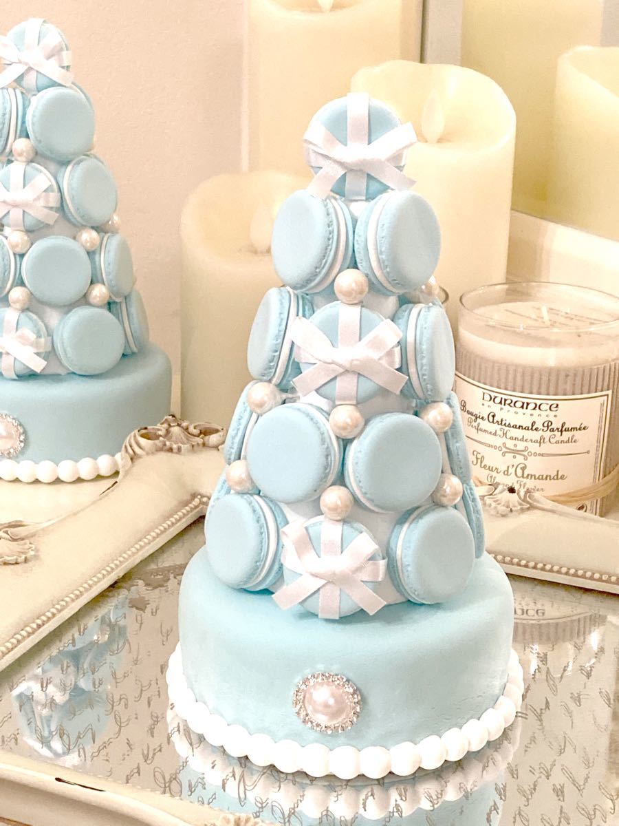 新作】ティファニーブルーのマカロンタワー｜Yahoo!フリマ（旧PayPay