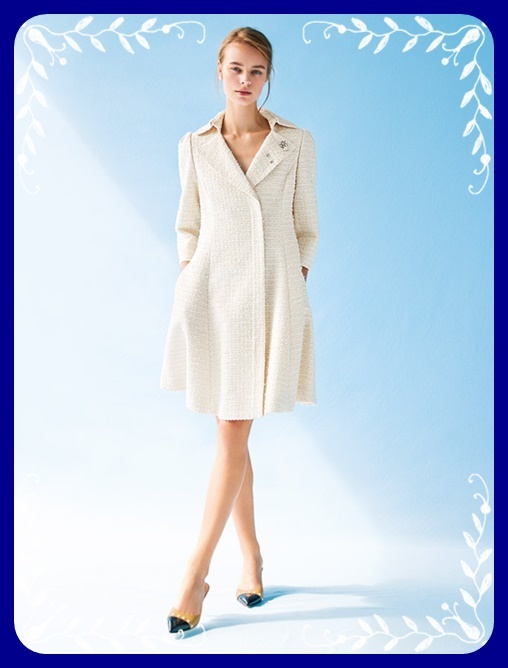 フォクシー 【20年製】ワンピース(38)コート/白/ツイード/Miss