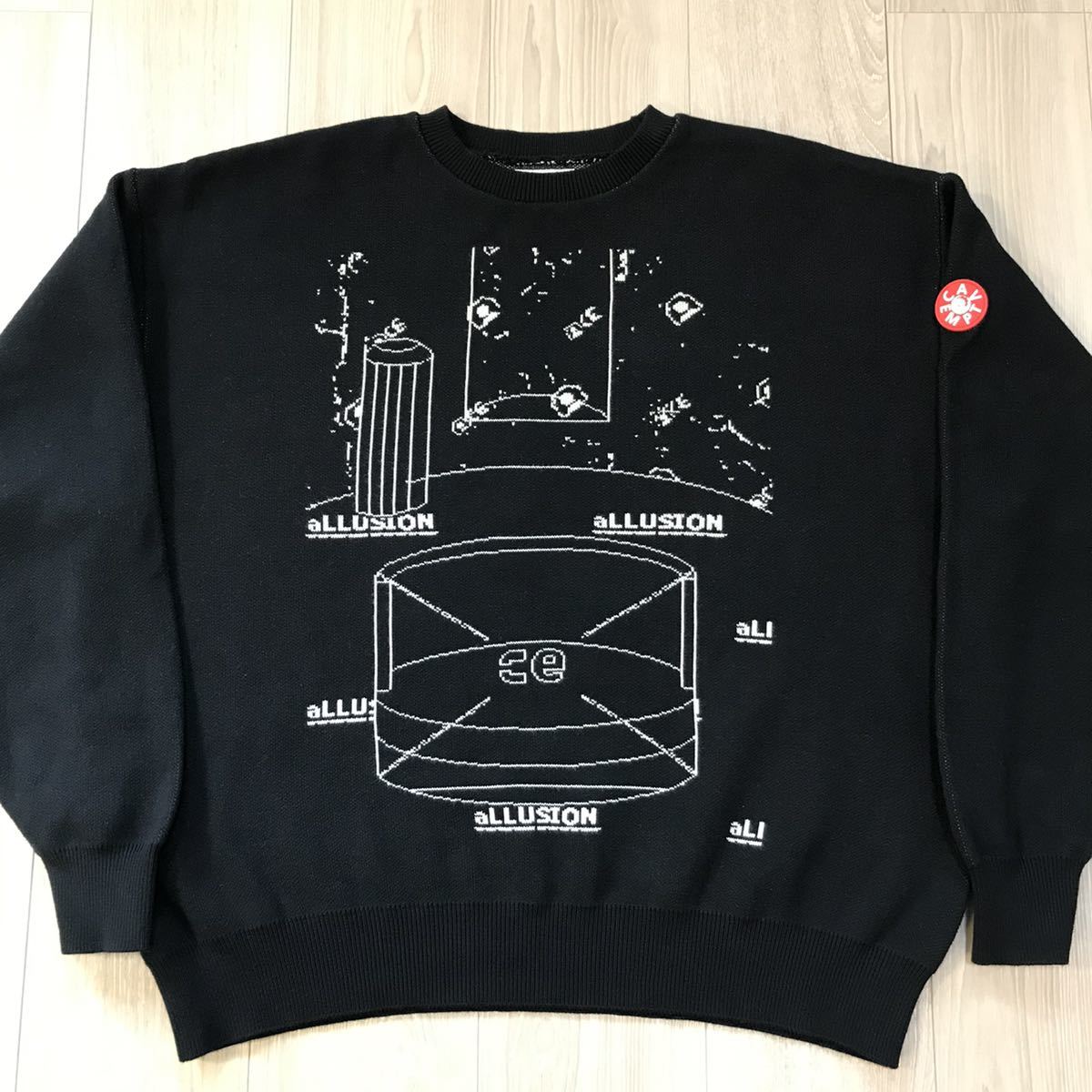 美品C E CAVEMPT ALLUSION KNIT シーイー ビッグ シルエット ニット