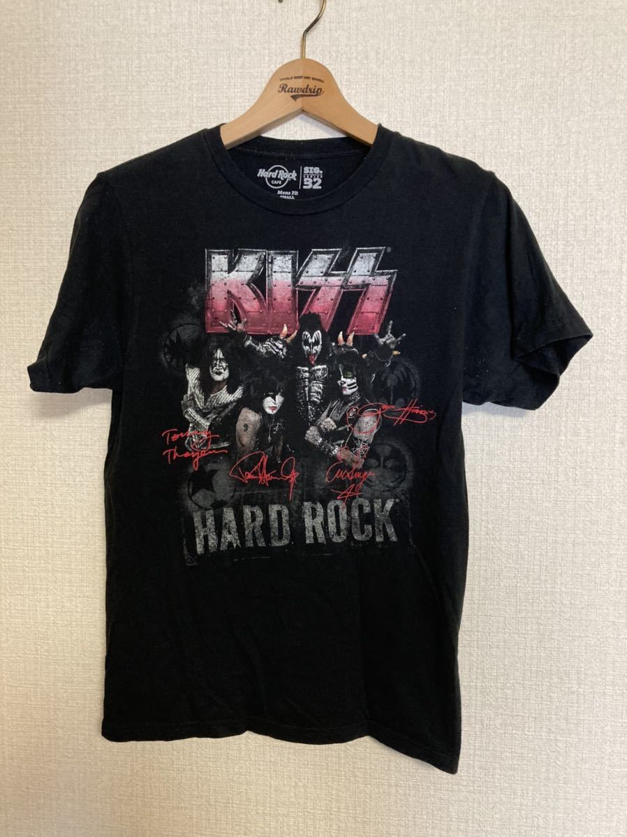 バンドTシャツ KISS HARD ROCKカフェコラボTシャツ ロックTシャツ