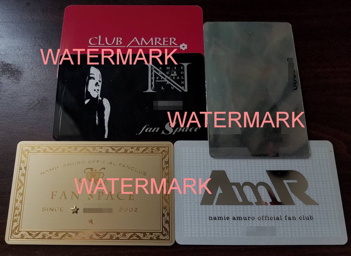 安室奈美恵 fanclub FC ファンクラブ 会員証 AMR Club Amurer FAN