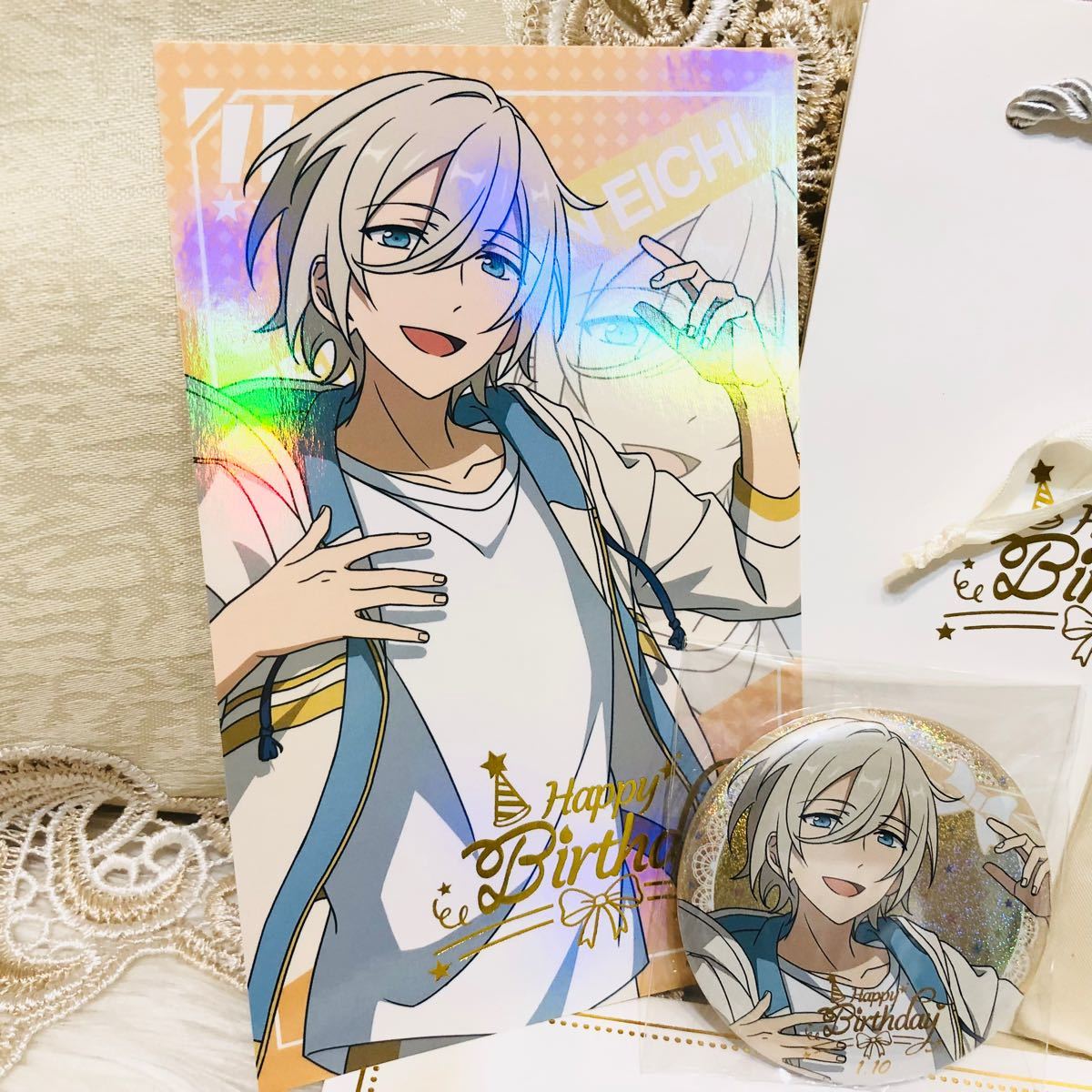 3点セット あんスタ 中国限定バースデーセット 天祥院英智fine 缶