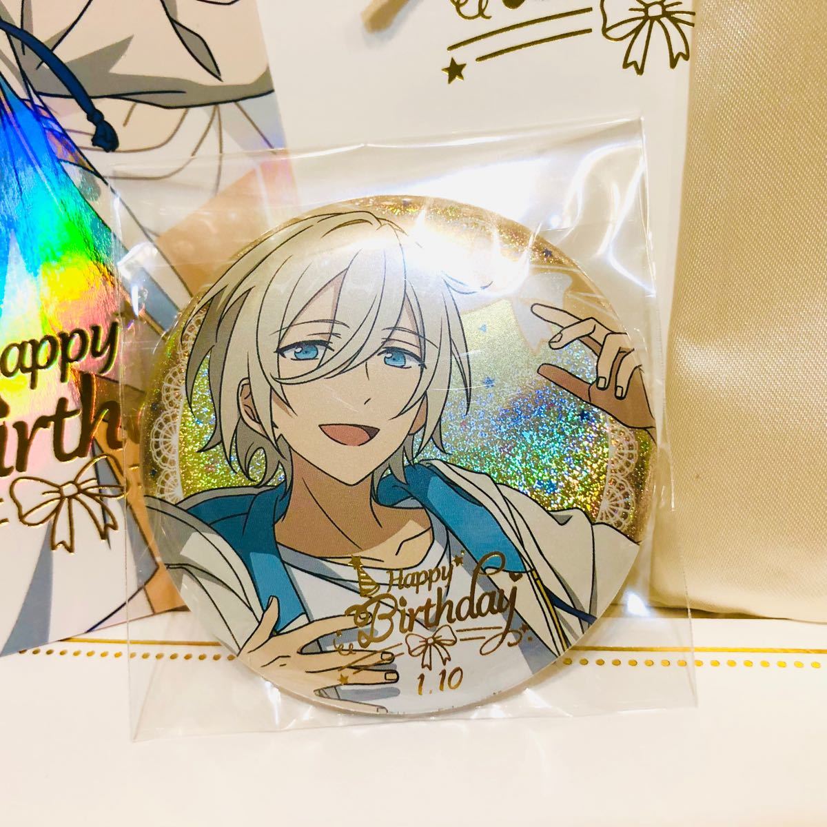 3点セット あんスタ 中国限定バースデーセット 天祥院英智fine 缶