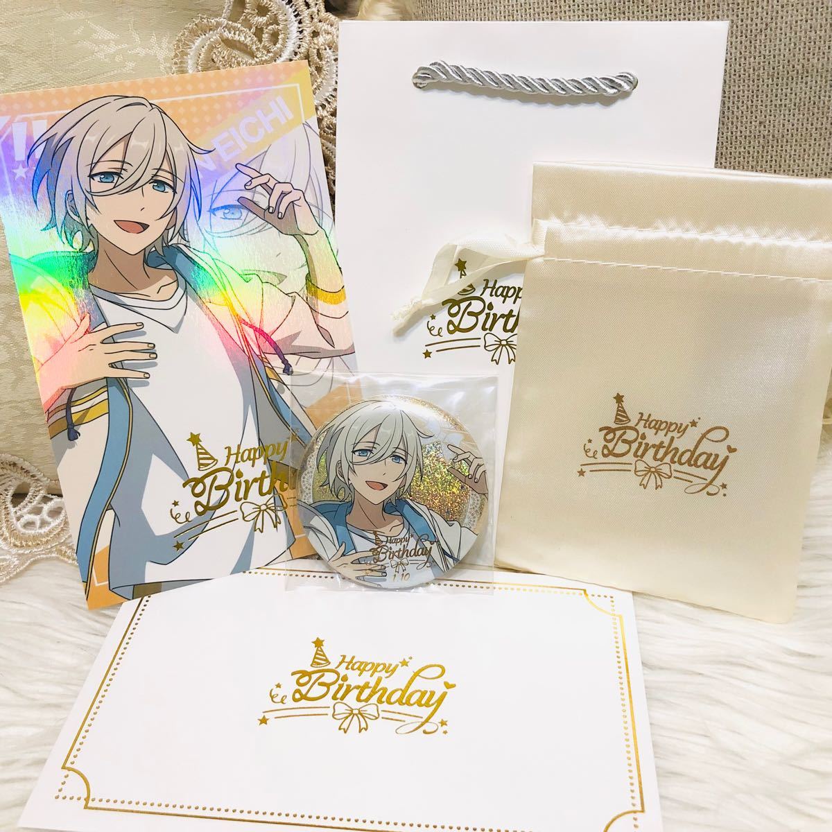 3点セット あんスタ 中国限定バースデーセット 天祥院英智fine 缶