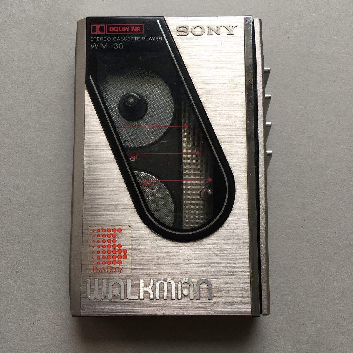 SONY ウォークマン WM-30 シルバー ジャンク品 昭和レトロ カセット