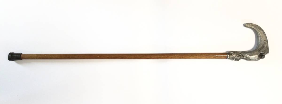 Yahoo!オークション - 陸軍大臣 戦傷奉公杖 純銀輪金具 鷹型 旧日本軍