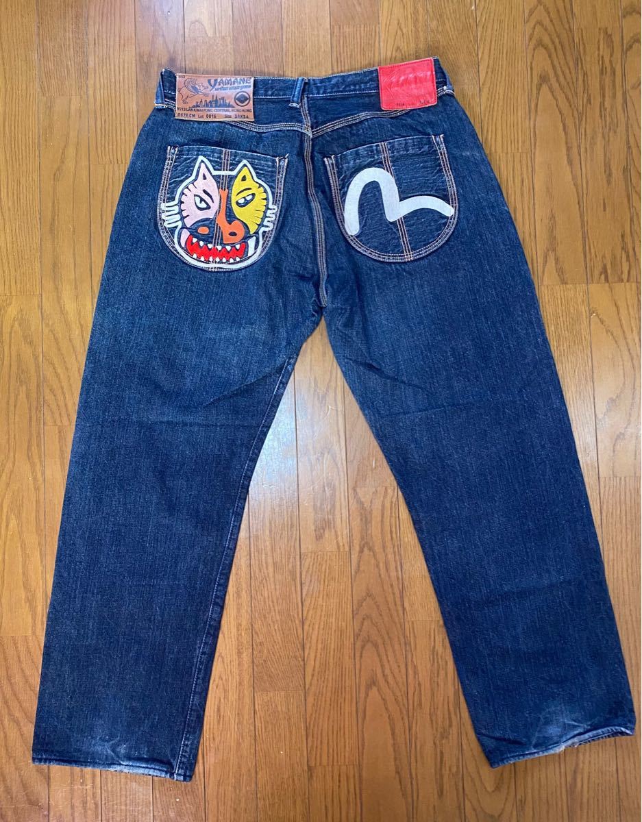 激レア EVISU YAMANE エヴィス 36×34 ピカソ調 デニム｜Yahoo!フリマ