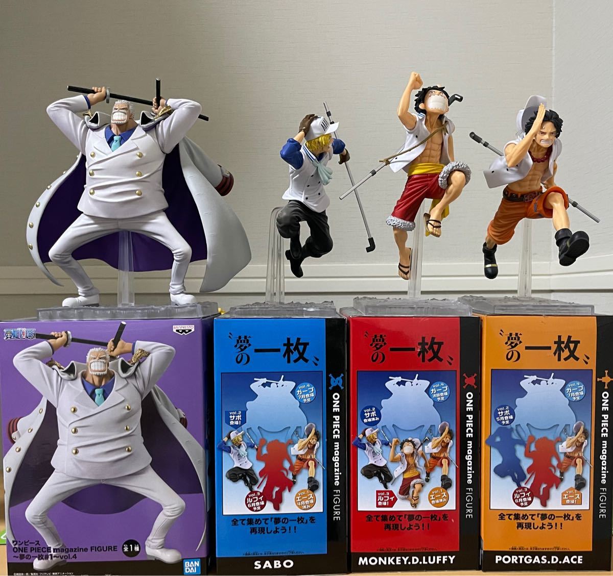 ワンピース夢の一枚フィギュア（4体セット）｜Yahoo!フリマ（旧PayPay