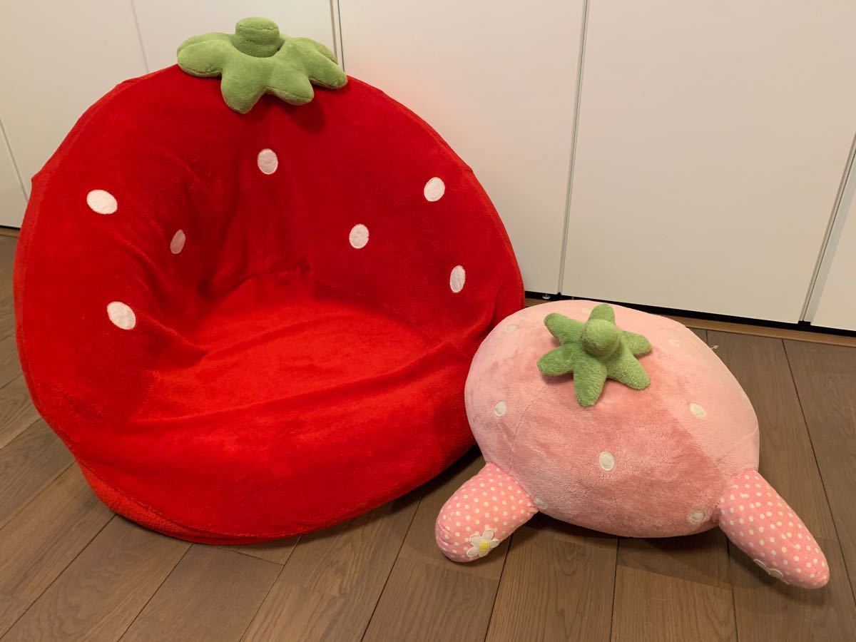 マザーガーデン いちごソファ（座椅子）＋クッション｜Yahoo!フリマ