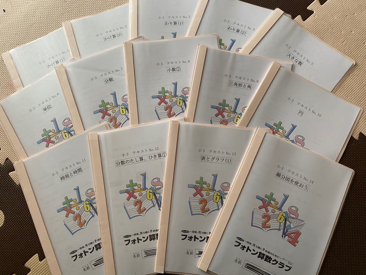 ① 書き込み処理済み フォトン教室クラブ 小5 テキストNo.1〜23 一年分