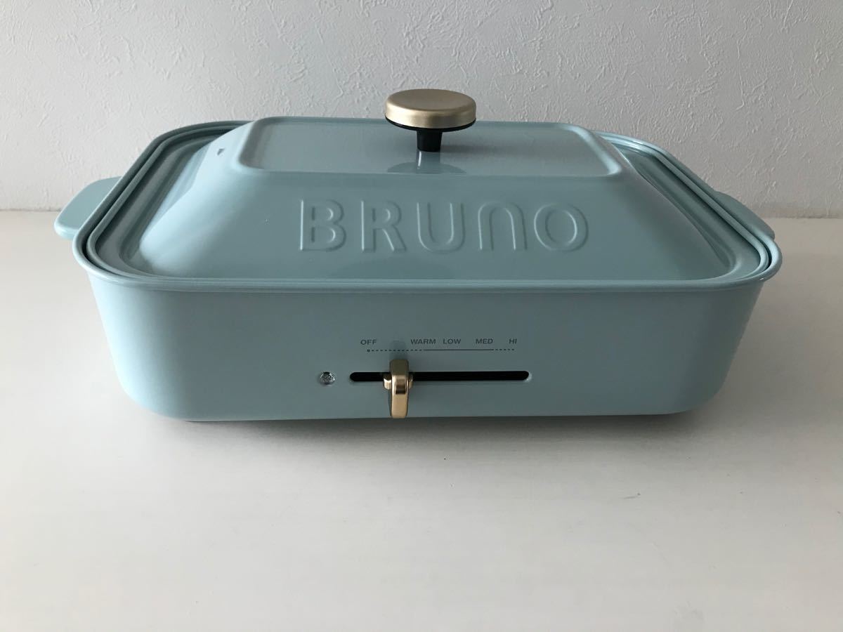 BRUNO ブルーノ コンパクトホットプレート 新品未使用 ブルーグレー