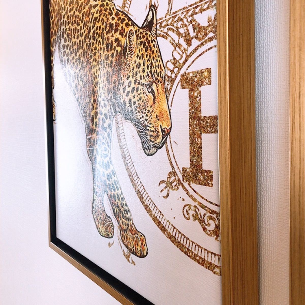 オリバーガル oliver gal エルメス ジャガー 絵画 額付き ゴールド