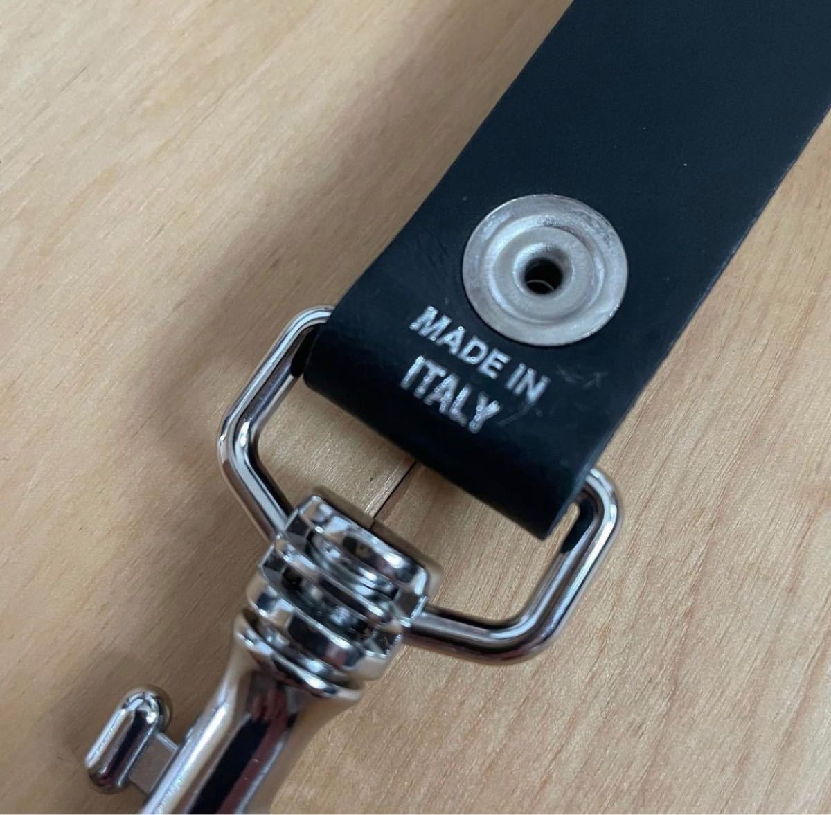 Supreme Leather Key Loop 21SS ブラック シュプリーム レザー