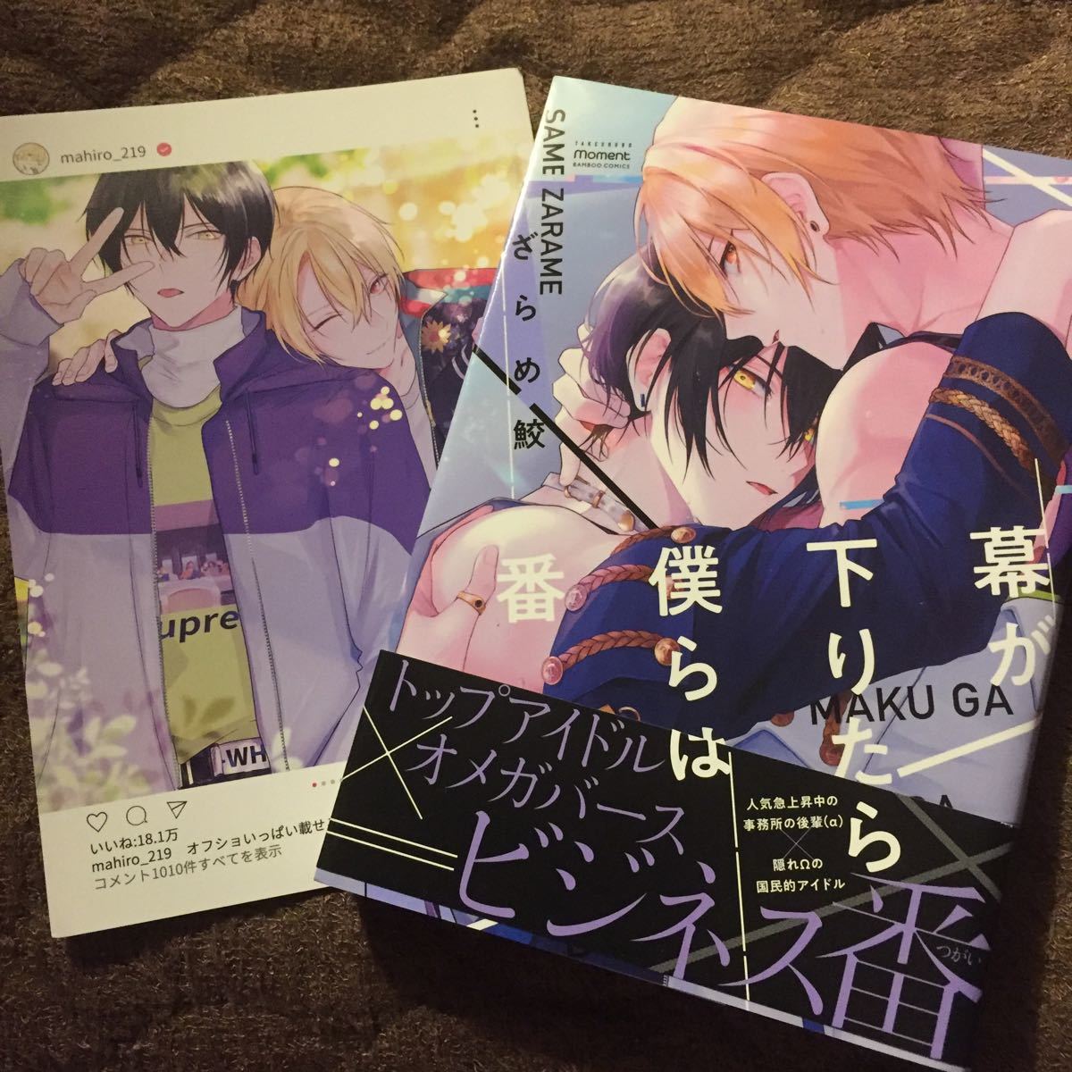 ざらめ鮫 幕が下りたら僕らは番 アニメイト 特典 リーフレット BL