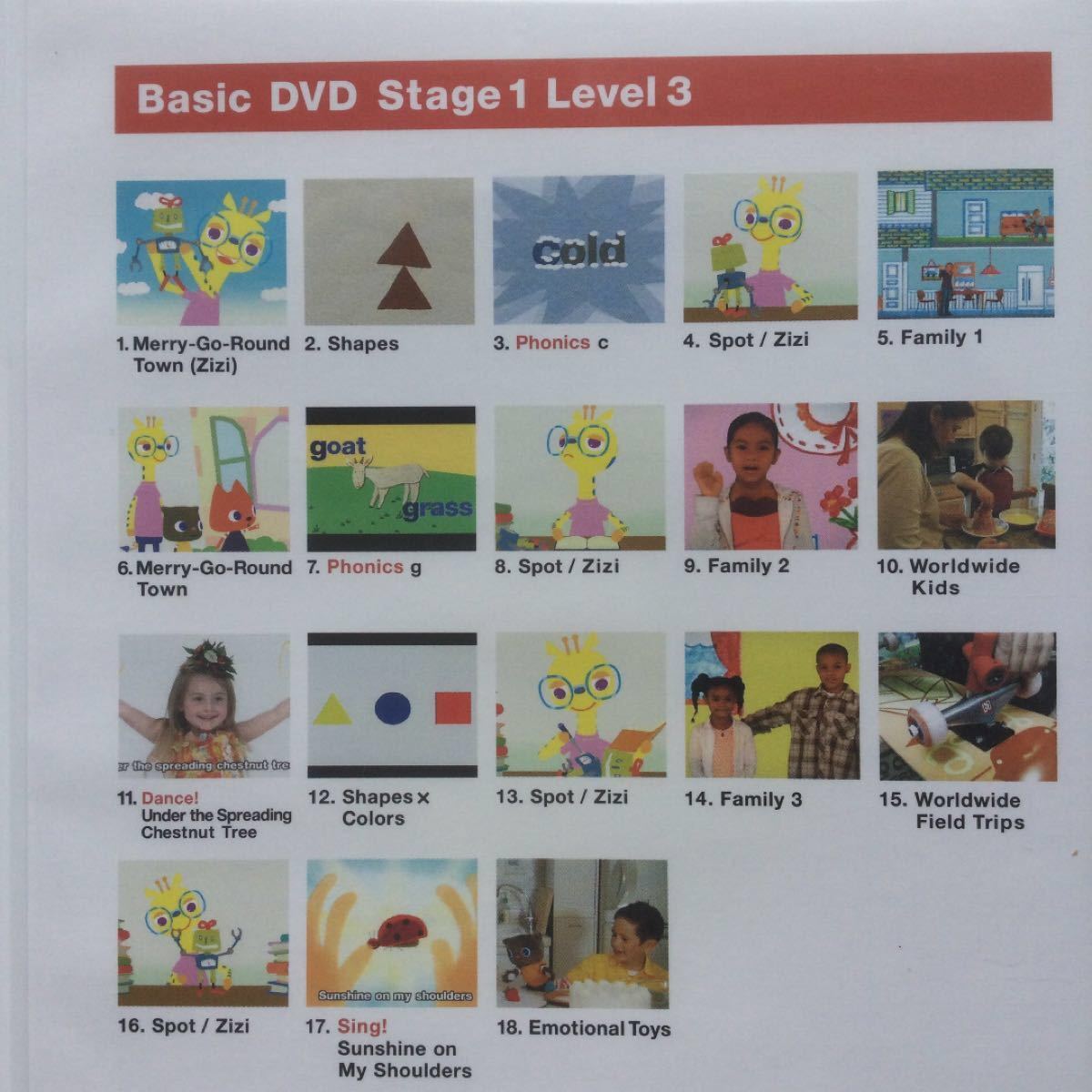 ワールドワイドキッズ ステージ1 レベル3のDVD 1枚｜Yahoo!フリマ（旧