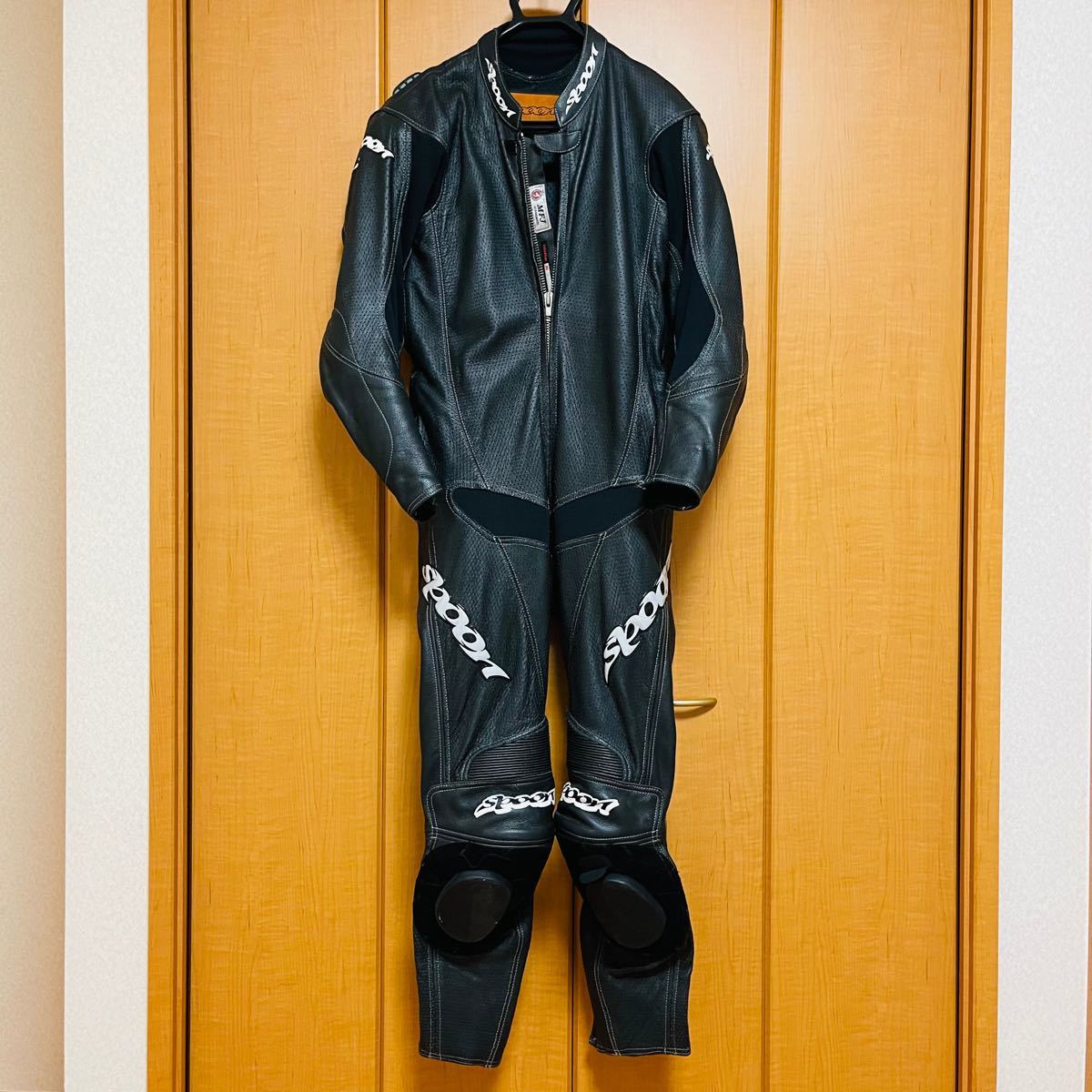 SPOON レーシングスーツ 革つなぎ サイズLW ブラック MFJ公認｜Yahoo