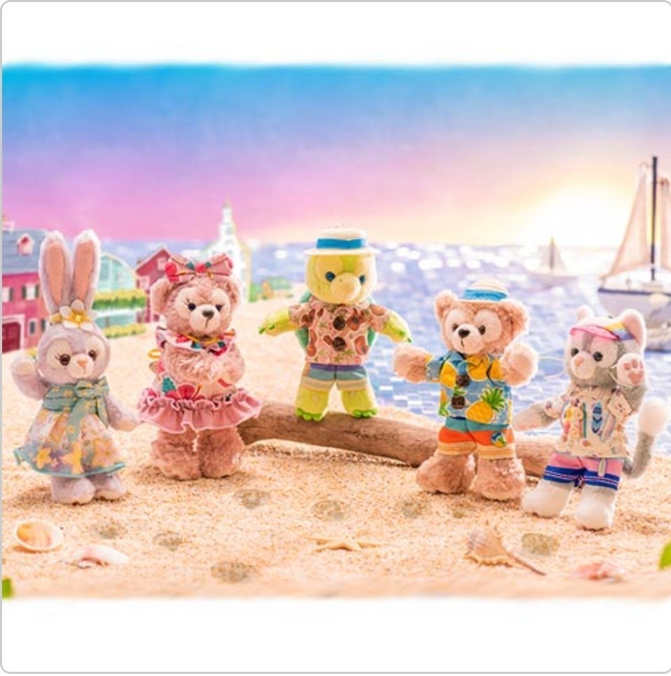 サニーファン ぬいぐるみバッジ ぬいば 4点セット ダッフィー&フレンズ